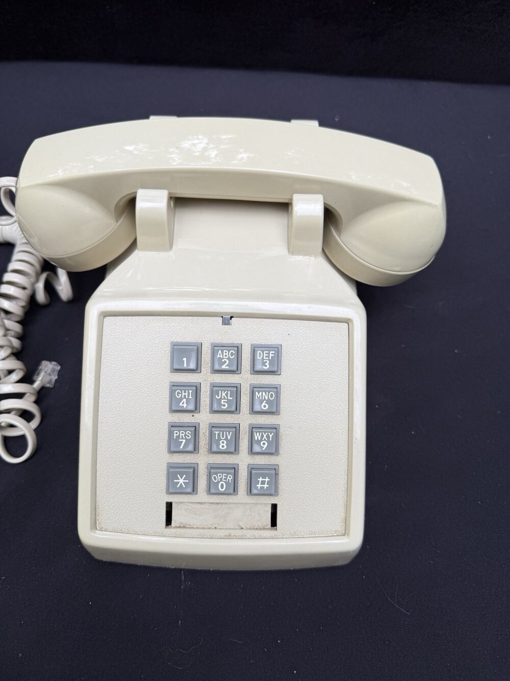 Vintage Premier Telephone HAC 2500 20M Desktop Push Button W/ Volume EUC